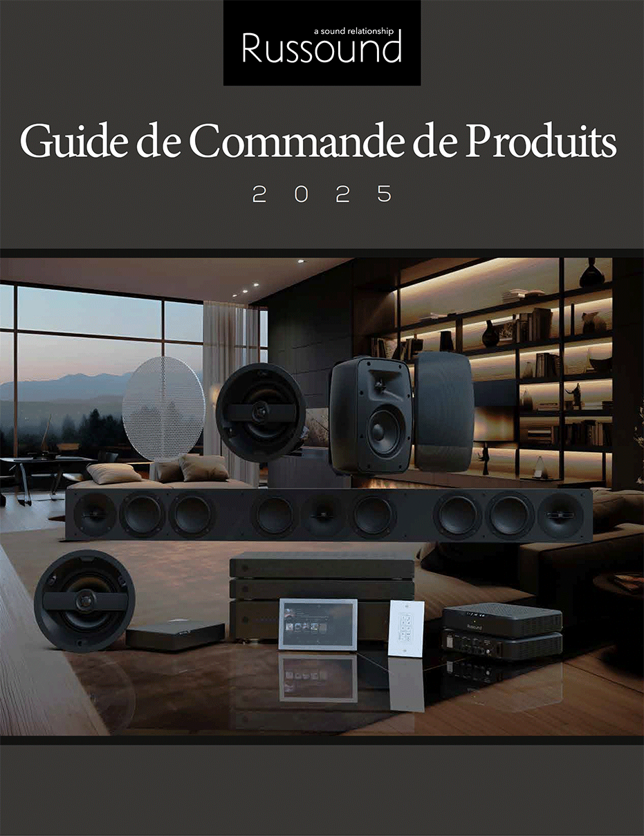 T&eacute;l&eacute;charger le Catalogue Produits Russound 2025